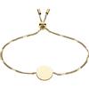 Fossil Bracciale Da Donna Vintage Iconic, Lunghezza Massima Interna: 216 mm Bracciale In Acciaio Inossidabile Dorato, JF03020710