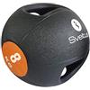 Sveltus Médecine Ball 8kg avec Poignées, Medicina Palla Unisex-Adulto, Nero/Arancione, (poids disponibles: 4, 6, 8 et 10 kg) (8)