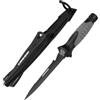 Cressi Finisher, Coltello Subacqueo Unisex - Adulto, Nero
