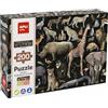 APLI Kids- Puzzle 200 Pezzi degli Animali della Savana a Rischio di estinzione, Multicolore, 19697