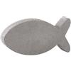 Rayher 36083000 - Stampo per colata a forma di pesce per artigianato in calcestruzzo, plastica trasparente, 4 taglie: 7,5-14,5 x 3,7-7,4 cm, profondità 3 cm
