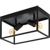 Eglo Soffitto SILENTINA luce nero L: 36cm B: H 18 centimetri: 20,5cm