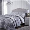 Catherine Lansfield damascato jacquard copripiumino matrimoniale king - argento