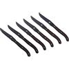 LAGUIOLE STEAK KNIVES BLACK BLADE WENGE 6 PCS