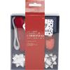 Papermania Create Christmas Bow e Ribbon Set, Rosso Argento