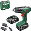 Bosch Home and Garden Bosch Trapano avvitatore a batteria EasyDrill 18V-40 (2 batterie da 2,0 Ah, sistema 18 volt, in custodia per il trasporto)
