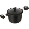 KASANOVA Casseruola con manico staccabile e coperchio Il Trasformista (24 cm)