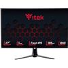 Itek Monitor GGF - 27 Pollici, Piatto, Risoluzione WQHD 2560x1440, Pannello Fast IPS da 165Hz, Schermo 16:9, Risposta 1ms OD, Collegamenti HDMI e 2xDP, USB, Altoparlanti, HDR, Adaptive Sync