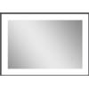 HOMCOM Specchio da Bagno Illuminato a LED con Colore e Temperatura Regolabile e Cornice in Alluminio, 70x3x50 cm, Nero