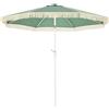 Outsunny Ombrellone da Giardino a Manovella Inclinabile e Palo a 2 Sezioni, Poliestere e Metallo, 2.6x2.4 m, Verde