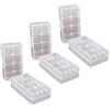 GTIWUNG 6 Pezzi 18650 Batteria Custodia Custodia Protettiva Batteria Custodia in Plastica Trasparente, Pratica Scatola Della Batteria per 18650/CR123A/18350/17670 Batteria