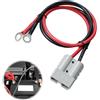 Riisoyu Connettore Batteria, Batteria a Connessione Rapida con Cavo 10AWG da 50cm 50A 600V Batteria a Connessione Rapida Cavo di Cablaggio per Auto Rimorchio Winch Trailer Verricello