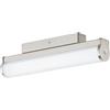 Eglo LED Applique Calnova, lampada specchio in metallo nichel opaco, vetro