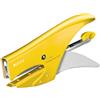 Leitz WOW, Cucitrice a pinza capacità fino a 15 fogli, Cucitrice in metallo ergonomica, Caricamento posteriore, Compatibile con punti P1 n.8, Giallo, 55472016
