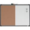 Nobo Piccola Lavagna Magnetica con Bacheca in Sughero Montabile a Parete, Rifinita in 2 Tonalità, Cancellazione a Secco, Clip per Pennarello Integrata, 585 mm x 430 mm