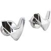 SOMATHERM FOR YOU - B21817B - V ganci per asciugamano asciutto Chrome - Tubo piatta per vite