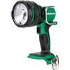 Metabo HPT UB18DHQ4 - Faretto portatile a LED senza fili, 1050 lumen, 18 V, resistente all'acqua e alla polvere, 4 modalità di illuminazione, batteria a lunga durata, leggero e portatile, solo corpo