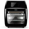 Black & Decker BLACK+DECKER BXAFO1200E - Friggitrice ad aria, fornetto elettrico, 1700W, 12L, temperatura regolabile 40º-200ºC, 8 programmi preimpostati, porta trasparente, lavabile in lavastoviglie, più accessori