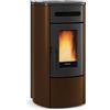 Nordica Extraflame Extraflame Termostufa Stufa a Pellet Ermetica Ventilata Colore Bronzo Modello Guenda Idro Evolution Line Nordica A+ 4 Stelle 16.2 KW-N 465 m³ riscaldabili