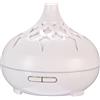 SIXTOL Palm Aroma Difuzer 500 ml | Umidificatore ad ultrasuoni | Per umidificare e profumare la casa, camera da letto, ufficio, aromaterapia, per oli essenziali (bianco lucido)