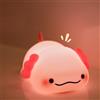 Wastou Axolotl luce notturna, LED squishy lampada Axolotl carino, dimmerabile in silicone luce fino Nursery Nightlight, ricaricabile carino da letto notte lampada touch