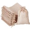 Daucin 30 Sacchetti in Iuta con Coulisse, 13 x 18 cm, Sacchetti per Matrimoni in Lino, Riutilizzabili, Sacchetti Regalo in Juta per Matrimoni, Feste di Compleanno, Fai da Te, Halloween, Natale