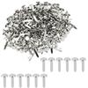 ANYUANKW 300 Pezzi Fermacampioni Piccoli Mini Scrapbooking Brads Argento Metallo Elementi di Fissaggio in Carta per Fabbricazione Artigianale Scrapbooking Fai da Te