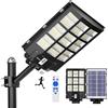 Ofuray Of-3600W Lampione Solare LED Esterno, 360000LM Lampada Solare da Esterno con Sensore di Movimento, Impermeabile IP67 Lampione Stradale Solari, Faretto LED con Pannello e Telecomando