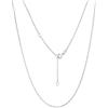 Suplight collana donna in argento 925 catena rolo 56cm, 1,5mm collana donna argento lungha e sottile girocollo argento collana lunga donna argento regalo per donna ragazza