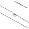 Louis Ciocchetti dal 1887- Catenina Argento 925 Sottile, Fine, Collana donna, Uomo, Collanina Maglia Torchon, ideale per ciondoli, made in italy