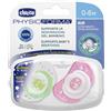 ARTSANA CHICCO Chicco Succhicco Air Silicone Luminoso 0-6m 2 Pezzi