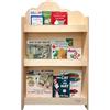Family Nation, Libreria Frontale Montessoriana Cloud per Bambini, Ideale per Contenere e Organizzare Libri, Solida Struttura in Legno, Natural, 95x60x12,5cm