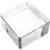 FAVOMOTO - Supporto per sfera di cristallo trasparente, base di cristallo, supporto per display, sfera di cristallo trasparente
