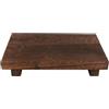 Tiardey Vassoio Porta Sapone in Legno Marrone Scuro per lavello da Cucina e ripiano del Bagno Vassoi rustici in Legno per Esposizione di saponi Lavello da appoggio per lavabo