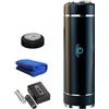 Caduola Aweshave Ball Trimmer, Aweshave 2.0 Premium Body Trimmer, Rasoio elettrico impermeabile per uomo con lama in ceramica sostituibile (Black+1 Head)