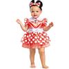 PUZZLEPARTY SRL Puzzle Party Costume Carnevale Minnie Rossa Classic taglia 12-18 mesi