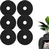 Gosknor 6 Pz Filtro a Carbone Attivo per Lettiera per Gatti, 20cm Rotondi Filtri Lettiera Gatto Antiodore Filtri di Ricambio per Lettiera per Animali Domestici per Mantenere l'Aria Fresca Casa (Nero)