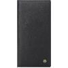 PORRASSO Portafoglio Uomo Protezione RFID Portamonete Minimalista Portacarte di Credito PU Lungo Wallet con 5 Porta Carte di Credito Nero