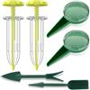 XIABYAYU Distributore di Sementi, 6 Pcs Dispenser di Semi, Seminatrice Manuale per Semi, Spargitore di Semi, Seminatrice da Giardino per Semi Piccoli, Fiore