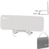 lionelo Lora Sponda Letto Portatile e pieghevole per Bambini Altezza 45cm Lunghezza 105cm Regolazione inclinazione fino a 180° Barriera letto con meccanismo di bloccaggio StandSafe impedisce la caduta