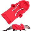 Generic Maglione per criceti, furetti, coniglietti, criceti, porcellini d' , abbigliamento da coniglio, criceto, felpa calda e delicata sulla pelle, con coulisse e cappuccio per