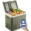 AAOBOSI Frigo Portatile 41L, Frigo Per Auto Due Zona -20℃ a 20℃, frigorifero portatile 12/24V 220V, Frigo Portatile Per Auto, Camion, Barche, Contenitore refrigerante compressore