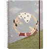 Le Nasute - Quaderno Copertina Rigida con Porta Documenti, Quadernone ad Anelli a4, 60 Fogli a Righe, per Promemoria Ufficio, Casa, Scuola e Diario Segreto - Tema: A Tutto Tondo