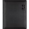 Letts of London LETTS Milano Quarto Agenda settimanale verticale 2023 con appuntamenti - nero, 23-080561