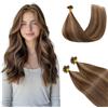 Rich Choices Microring Extensions Capelli Veri 45cm #1 Lacca Nera 50 Fili/Confezione Micro Loop Hair Extensions Micro Hair Extension Capelli Umani Remy Natural Hair Thickening