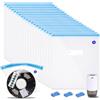 JIZZU Sacchetti Sottovuoto per Filamenti 3D, 20 Pezzi Kit per Sottovuoto Filamenti 26 X 34 cm, Sacchi Sottovuoto Con Pompa Sottovuoto Auto, per Mantenere il Filamento Asciutto, per PLA ABS PETG TPU