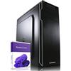 GREED® Multimedia PC con Intel Core 12th Gen - Calcolatrice veloce + Computer per ufficio e casa Office con 4,3 GHz, 16 GB RAM/memoria - SSD da 240 GB + 1 TB - DVD+RW - USB3.0 - WLAN, con Windows 11