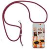 Hkess Custodia con Cordino Compatibile con Oppo A9 2020 / A5 2020 - Back Case in Silicone con Laccio per Il Collo - Custodia Trasparente con Cordino - Cover per Cellulare con Cordoncino da Indossare