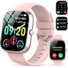 CASCHO Smartwatch Donna,1.91 Orologio Smartwatch,con Effettua/Risposta Chiamate,100+ modalità Sportive con Sonno/Cardiofrequenzimetro,SpO2,Fitness Tracker,Contapassi,IP68 Impermeabile smart watch(Oro rosa)