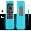 CTRLBETTER Custodia Telecomando in Silicone Compatibile Con Samsung Neo QLED OLED Smart TV Solar Cell BN59-01432D BN59-01432A BN59-01439A Telecomando Copertura Protettiva Antiurto Con Blu Fluorescente e Cordino